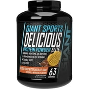 Giant Sports Delicious Elite - 24g of Whey Protein Powder with Muscle Building Amino Acids, Peanut Butter Chocolate, 5 Pound