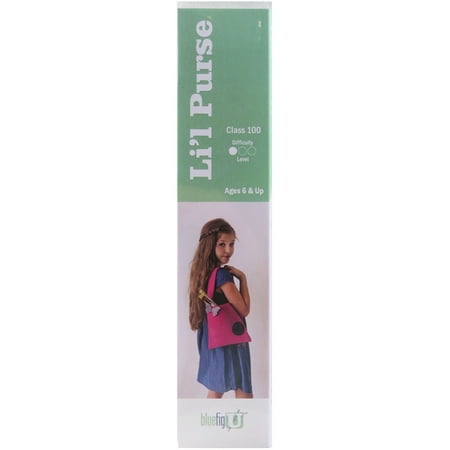 Bluefig 40512 Li'l Purse Learn To Sew Class 100 Sewing Kit - Peacock Blue