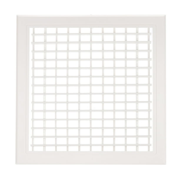 Rejilla de ventilación de plástico Uxcell de 14x14 pulgadas, rejillas de salida de aire con cubierta de filtro removible, blanca