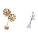 thumbnail image 5 of Escultura De Bailarina En Forma De Hoja, Figura De Bailarina De Metal, Adorno Creativo Nórdico, Arte Abstracto Para Mesa, Dormitorio, Oficina, Hogar, Fiesta, Entrada, 5 of 8