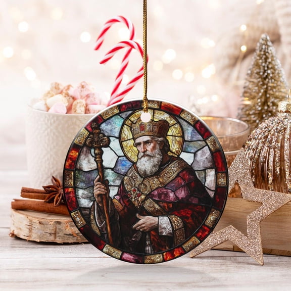 Saint Ornament, Religious Christmas Decor, Bishop Ornament, Catholic Gift, Christian Ornament, Church Ornament