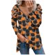 thumbnail image 1 of Camiseta suelta estampada a la moda para mujer Blusa de manga larga con cuello en V Tops casuales Pompotops FGAJ15477, 1 of 5