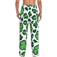 thumbnail image 3 of Goofa Leopard print St. Patrick's Day Printed Soft Pajama Pants for Men, Wide Leg Comfy Casual Lounge Yoga Pants-Medium, 3 of 9