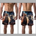 thumbnail image 3 of luoweisi Men's Beach Shorts Quick Dry Swim Trunks with Mesh Lining Cat L, 3 of 5