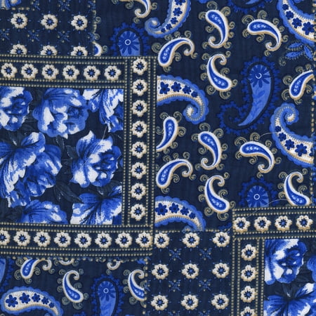 - Shason Textile Soft Poly Cotton Bandana Print Fabric For Fashion Projects, 3 yds, Multiple Colors