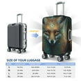 thumbnail image 4 of Hirioo Vintage Pattern Fox for Elasticity Suitcase Cover (No luggage Included) Durable Luggage Protector Fits 18-32 Inch Luggage-Medium, 4 of 7