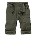 thumbnail image 1 of IROINNID Men's Outdoor Cargo Shorts, Flat-Front Breathable Elastic Bermuda Shorts Active Wear, 1 of 6