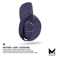 thumbnail image 5 of Mission Vented Unisex Cooling Performance Baseball Hat, One Size, Navy, 5 of 6