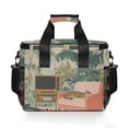 thumbnail image 7 of FORMRS Insulated Cooler Bag 24 Cans Capacity Soft Leakproof Lunch Box with Side Pockets, Pink and Green Cat, 7 of 7