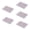 L, variant on Set Of 5 Clear Plastic Storage Container with Tight Fitting Lid Stackable Flat Box for Beads Tools Letter and Papers