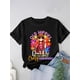 thumbnail image 3 of Women's Casual Crew Neck T-Shirt with Old Hippie Graphic Print - Breathable & Comfortable, All-Season Short Sleeve Tee, 3 of 7