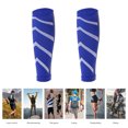 thumbnail image 1 of Bicicleta Pierna Pantorrilla Espinilleras Apoyo Correr Ndcxsfigh Atletismo Mangas de compresión (Azul), 1 of 6