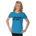 thumbnail image 4 of Unicorns Are Lame Said Nobody Ever Womens Fitted Plus Size Graphic Tee Brisco Brands 3X, 4 of 5