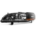 thumbnail image 4 of SCITOO Headlights For Honda For Accord 1998-2002 Headlamps Black Housing Amber Reflector Clear Lens Driver and Passenger Side, 4 of 4
