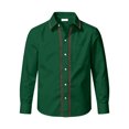 thumbnail image 3 of Kiijoy Long Sleeve Shirt for Boy Kids Casual Breathable Button Down Shirt Top, 5-6 Years, 3 of 3