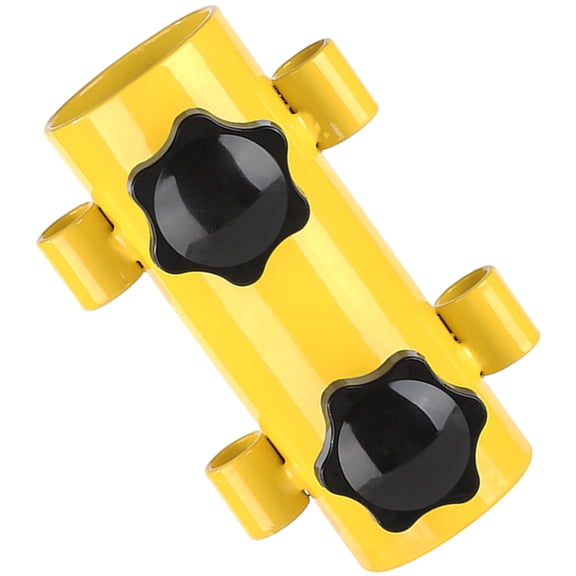 LEORX Heavy Duty Yellow Parasol Holder Tent Pole Support Base for Outdoor Canopy and Awning