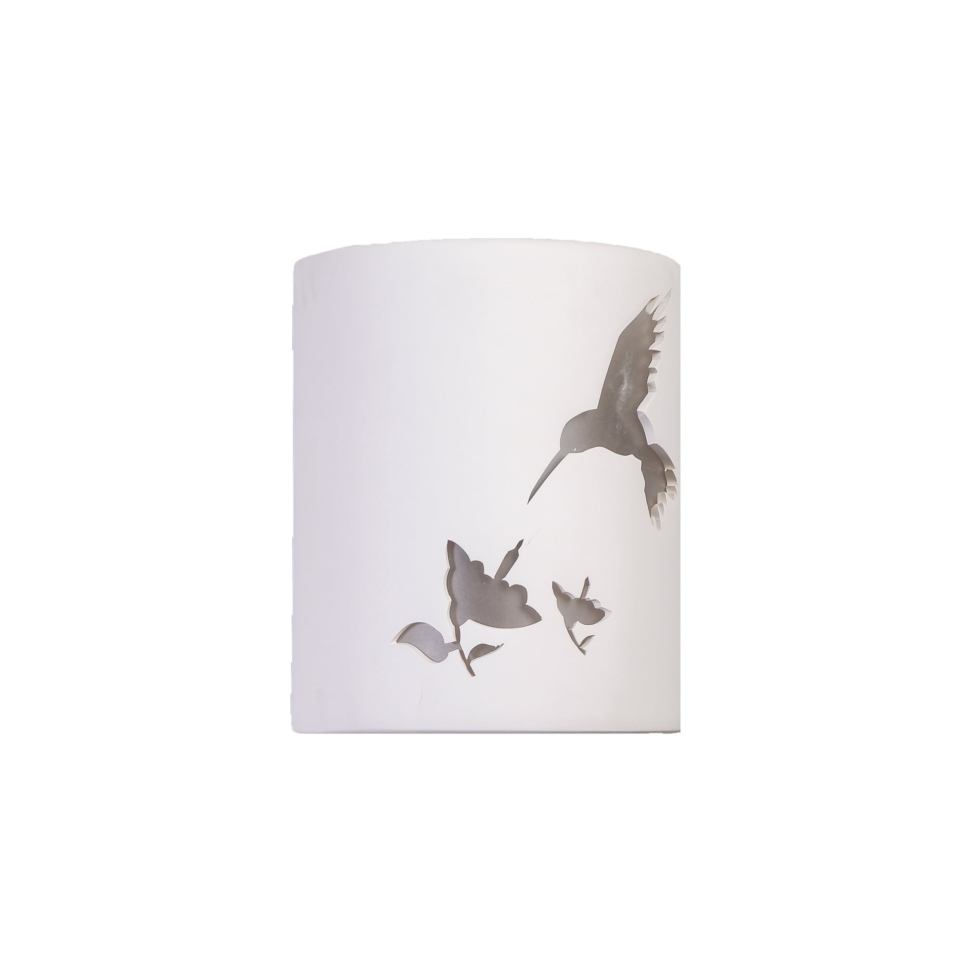 Luxury Lighting Mirage Flats 10" High Ceramic Outdoor Wall Light, Paintable White Bisque, LED Bulb Included
