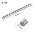 thumbnail image 2 of Uxcell 5x80mm(Dia -0/-0.01mm) Round Steel Rod 63-65 HRC HSS Lathe Bar Tool 5Pack, 2 of 5