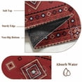 thumbnail image 6 of Large Area Rugs for Living Room Bedroom, Red Boho 8'x10' Rug Washable Carpet Runner Indoor Outdoor, Country Tribe Ethnic Geometric Stripes Art Non Slip Floor Mats Rug for Kitchen, Patio, 6 of 8