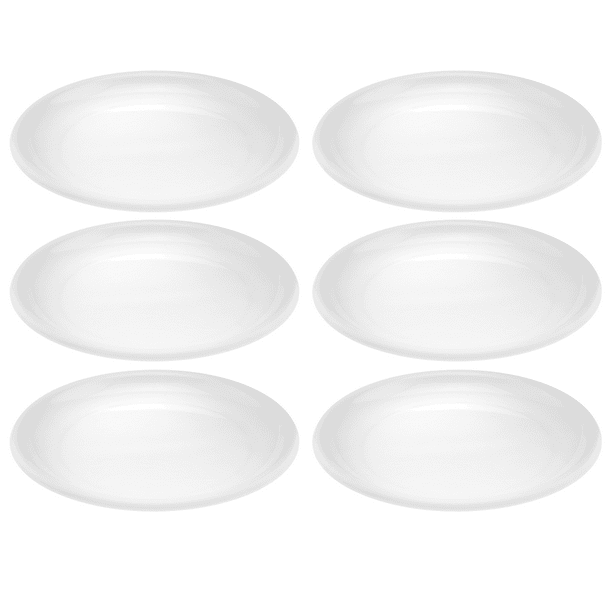 YBM Home Reusable Flat Dinner Plate 8 inches Unbreakable Round