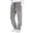 Gray, variant on Mens Casual Pants Cuffed Elastic Waist Solid Color Fleece Lined with Pockets Casual Everyday Trousers