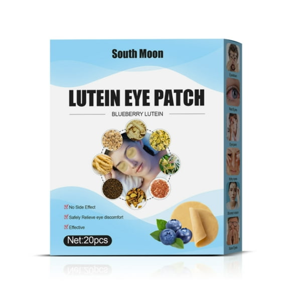 South Moon 20Pcs Blueberry Lutein Eye Patches Relieves Discomfort Dry Eyes Astringent Eye Eye Fatigue Blurred Vision