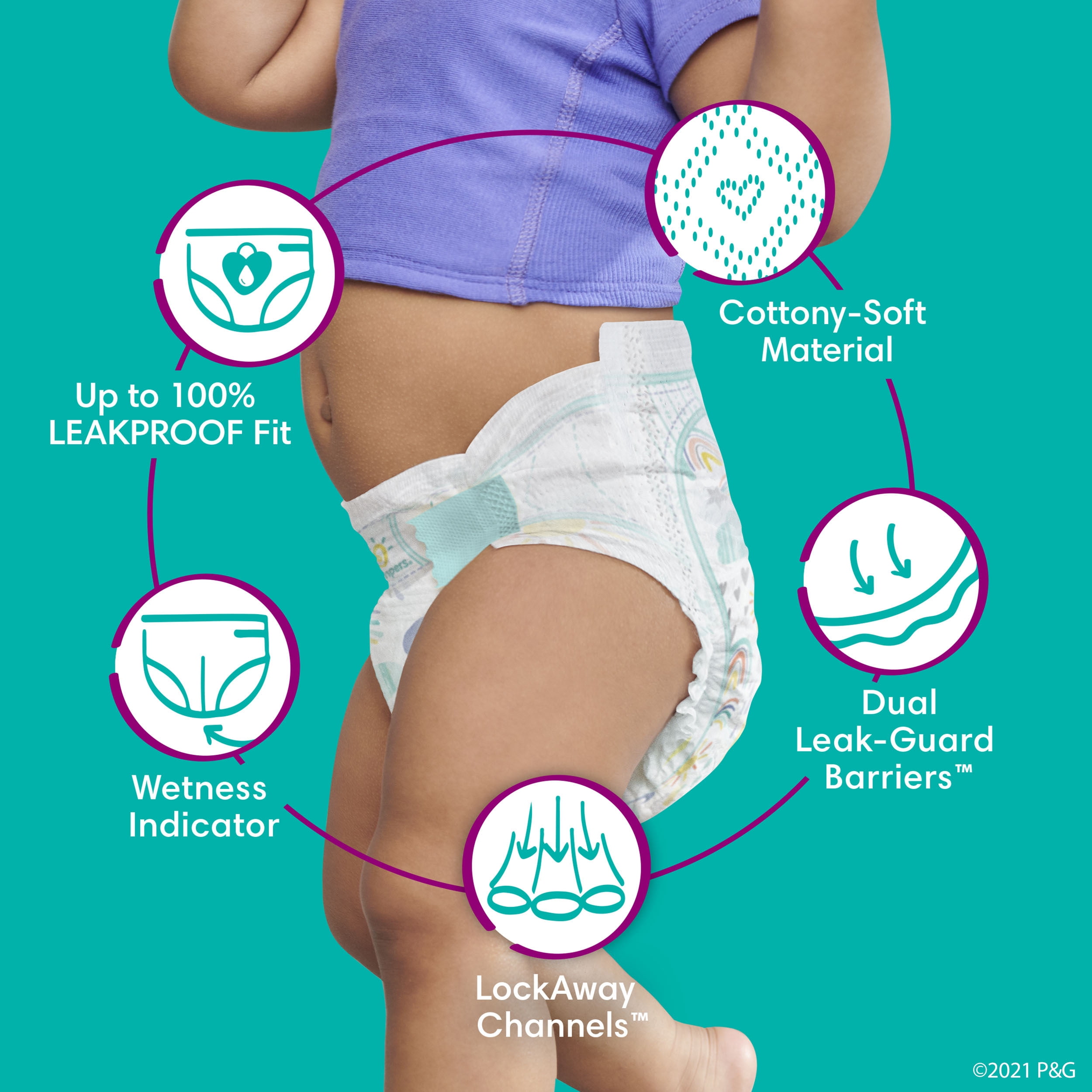Pampers Cruisers Diapers Size 4, 70 Count (Select for More Options)