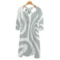 thumbnail image 6 of Abstract Swirling Grey White Art Dress Summer Dresses Woman Street Style Big Size Casual Dress, 6 of 9