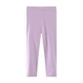 thumbnail image 5 of URMAGIC 3 Pack 2-7 Years Toddler Girls Basic Solid Cotton Legging Kids Stretch Leggings, 5 of 6