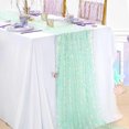 thumbnail image 7 of Sequin Table Runner 11.81x72 Inches Long Ridescent Glitter Fabric for Girls Summer Wedding Party Birthday Decorations, 7 of 7