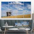 thumbnail image 1 of Cloudy Sky and Windmill Summer day - Landscape Canvas Art Print, 1 of 3