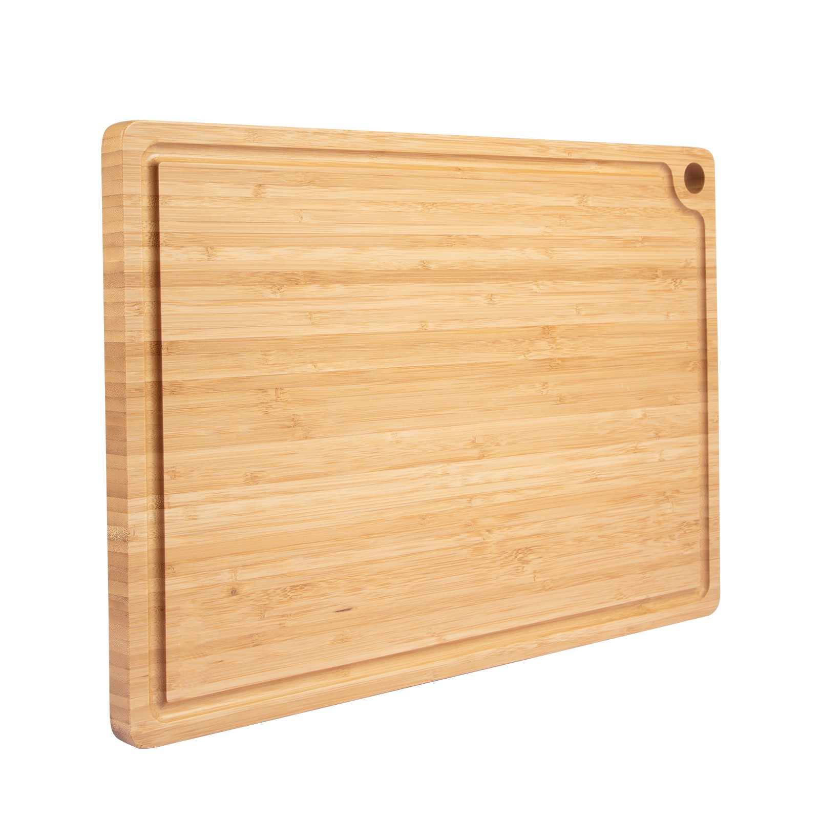 Bamboo Cutting Board, 17 x 11.8 Inch Kitchen Chopping Board for Meat,  Vegetables, Fruits, Bread, Cheese with Juice Groove 