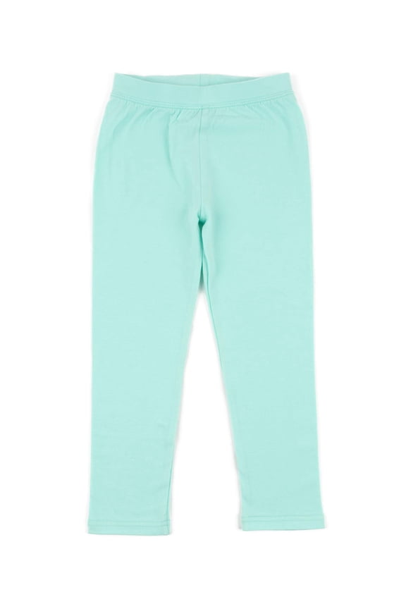 Girls Legging Cotton Ankle Length Kids & Toddler Pants (Toddler-14 Years) Variety of Colors (Aqua, 10 Years)