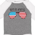 thumbnail image 4 of Inktastic Born in America Boys or Girls Long Sleeve Baby Bodysuit, 4 of 5