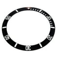 thumbnail image 2 of 37.60MM X 30.70MM REPLACEMENT BEZEL INSERT BLACK WITH RED TRIANGLE MARKER @12, 2 of 2