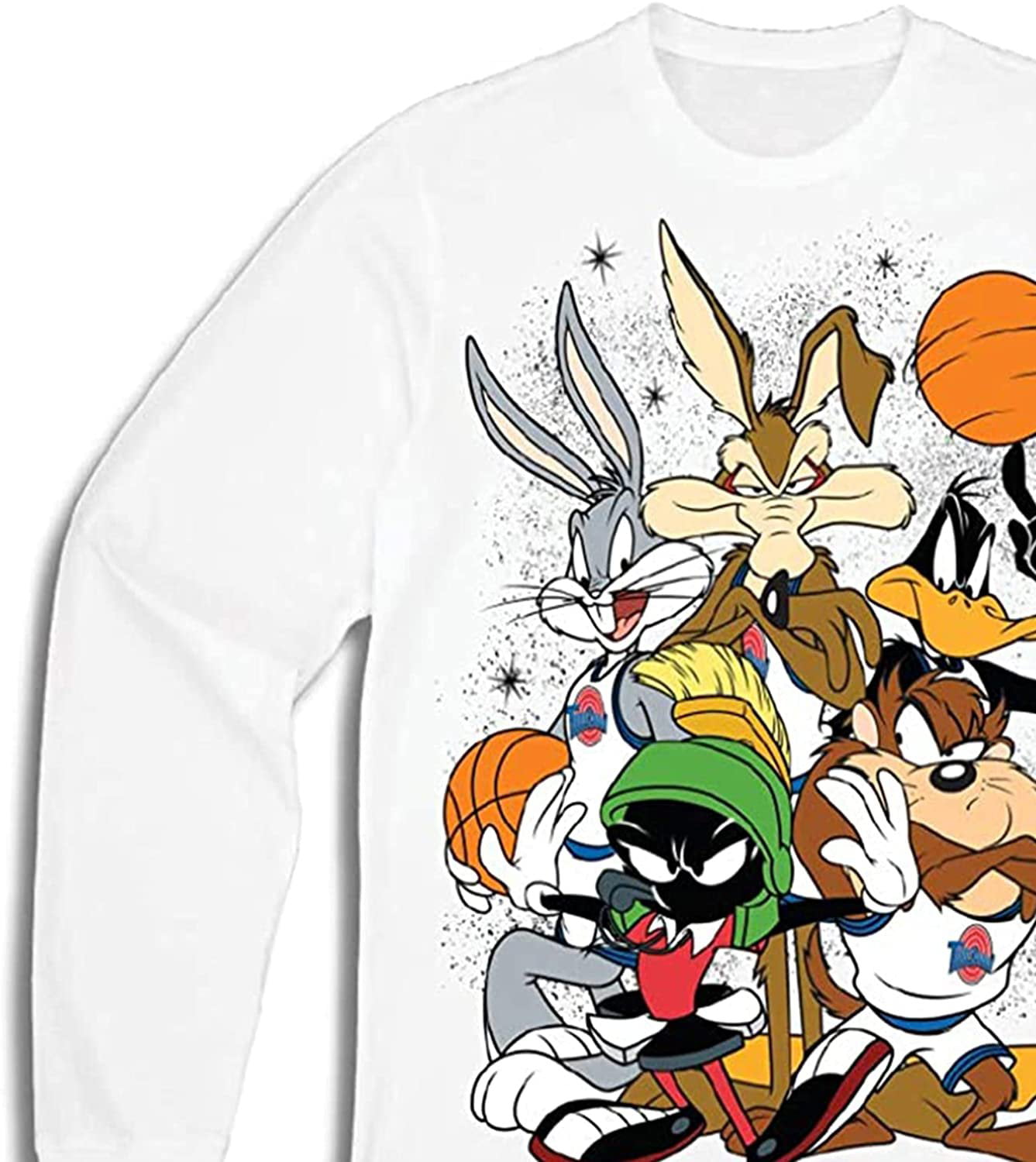 Buy Warner Brothers Men's Big and Tall Retro Tune Squad Space Jam T-Shirt,  White, 3X-Large at
