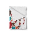 thumbnail image 2 of Octopus Soft Flannel Fleece Throw Blanket, Sea Animal Shape with Big and Little Colorful Hearts Love Valentines Day Concept, Cozy Plush for Indoor and Outdoor Use, 60" x 80", Multicolor, by Ambesonne, 2 of 6