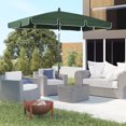 thumbnail image 2 of Outsunny Parasol Rectangulaire de Patio 6,5 X 4 Pi en Aluminium à Inclinaison Réglable, Vert, 2 of 10