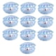 thumbnail image 3 of 10 cabujones de resina con forma de concha de perla, dijes de resina con parte trasera plana para manualidades DIY Azul, 3 of 7