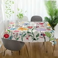 thumbnail image 6 of Wildflowers Rectangle Tablecloth Waterproof Polyester Table Clothative Stain Resistant & Wrinkle Resistant Washable Table Cover for Dining Table/Party/Camping 54x54 Inch Decor Gift, 6 of 7
