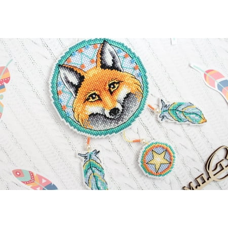 UPC: 4627128732765 | Plastic Canvas Dream Catcher – Fox SR-302 Cross-Stitch Kit