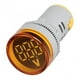 thumbnail image 5 of 12-500V Medidor de Voltímetro de Voltaje para Señal Indicadora, Señal de Advertencia, Señal de cidente, Maquinaria de Impresión y Minería Amarillo Macarena Voltímetro de voltaje redondo, 5 of 8