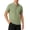 c01Green, variant on USNSM (M-5XL) Plus Size Mens Henley Shirts Short Sleeve Cotton Casual Summer Basic T-Shirts Button Solid Collarless Shirts for Work Blue XXL