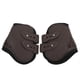 thumbnail image 1 of 2 uds botas de pata trasera de caballo carcasa de PU protector de pata de caballo de neopreno ajustable para espectáculo ecuestre deportes de alta velocidad pata trasera marrón L, 1 of 5
