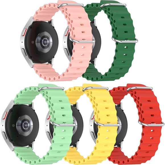 KOMI Ocean Band for Garmin Venu Sq 2 Music/Sq Music/Venu 2 Plus/Vivoactive 3 Music/Forerunner 165 Music 55 158 245 645Music Watch Bands Adjustable Soft Stretchy Silicone Sports Strap