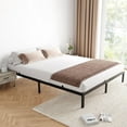 thumbnail image 1 of 8 Inch Twin Bed Frame Without Headboard, No Box Springs Needed, Low-Profile Metal Platform Bed Frame Supporting Mattress Foundation, 800 Lbs Load Capacity/Easy to Assemble/Noiseless/Black, 1 of 9