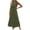 Army Green Dresses, variant on Brnmxoke Maxi Dress for Women 2025 Summer Ruffled Sleeveless V Neck Beach Sundress Casual A-Line Flowy Cotton Linen Dresses Green,S