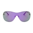 thumbnail image 3 of OWL Womens Rimless Sunglasses Mirrored Mono Lens Ladies Sun Glasses, 3 of 3