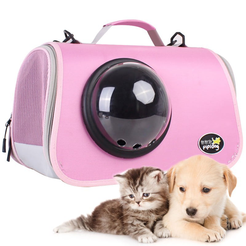 PVC Pet Dog Cat Carrier Bag Waterproof Small Animal Package Breathable Handbag 