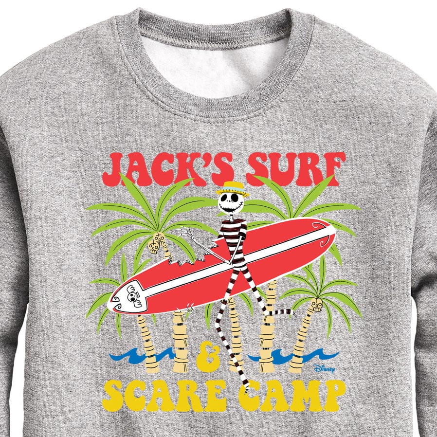 Nightmare Before Christmas - Jack's Surf Scare Camp - Summertime - Toddler And Youth Long Sleeve Graphic T-Shirt